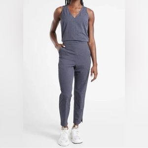 Athleta Charcoal Sleeveless Jumpsuit
